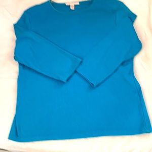 JM Collection knit top. Size M